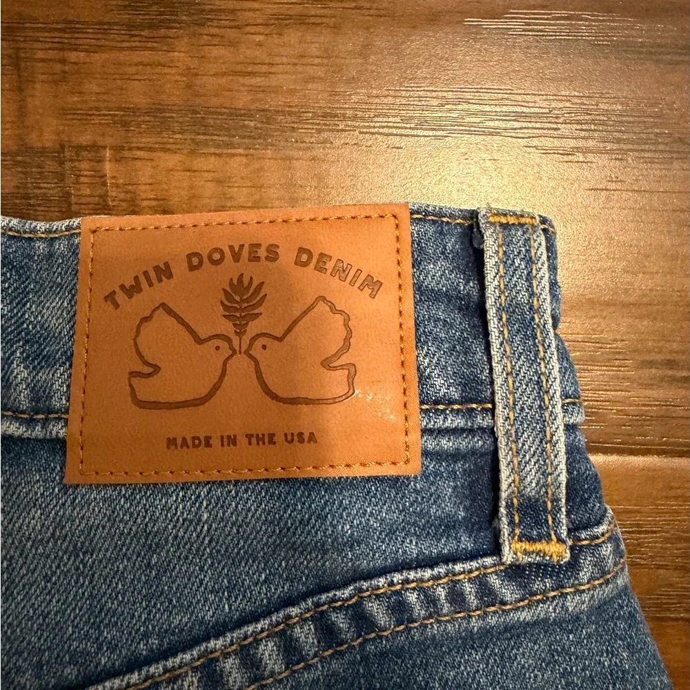 Emerson Fry X Twin Doves Vintage Stove Pipe Ankle Jeans - Picture 9 of 12